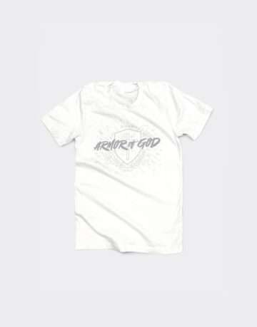 Christian shirt displaying the phrase "Armor of God"